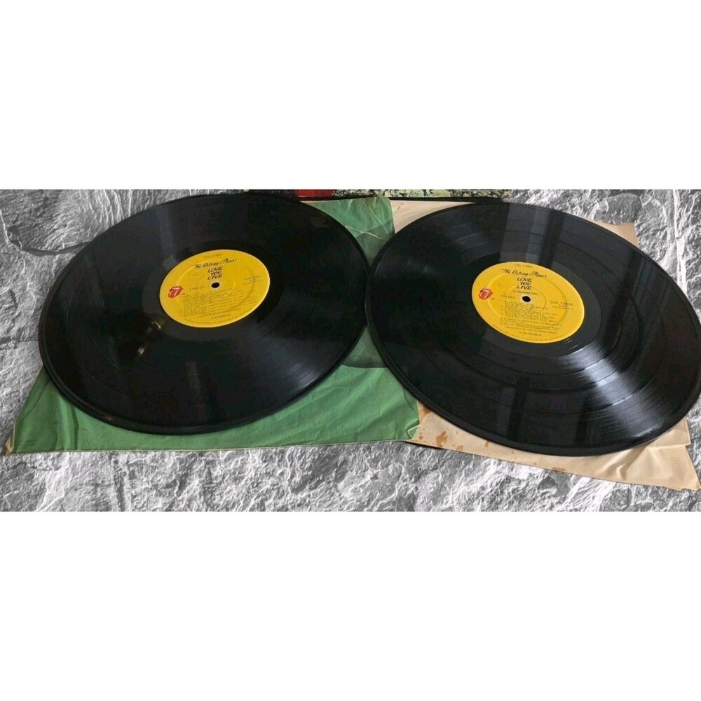 The Rolling Stones Love You Live Record LP Vinyl Album 2 Discs Records No Cover